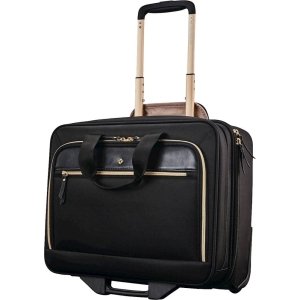 6383614cv11d.jpg Mobile Solution 18" Upright Wheeled Mobile Office - Black