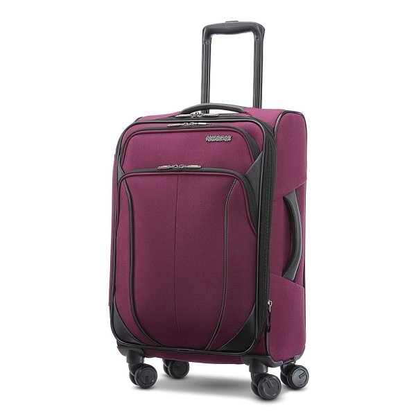 6527131_sd.jpg American Tourister - 4 Kix 2.0 24" Expandable Spinner Carry-On Suitcase - Purple Orchid