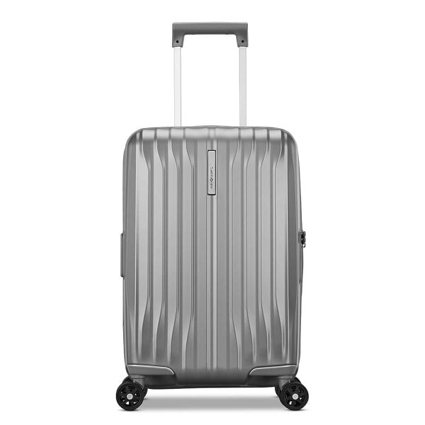 6587419_rd.jpg UpLIFT HS 20" Expandable Carry on Spinner Suitcase - Silver Shimmer