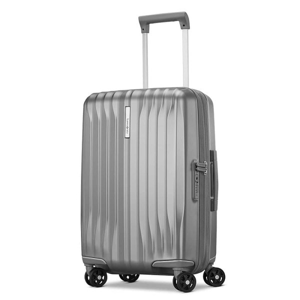 6587419_sd.jpg UpLIFT HS 20" Expandable Carry on Spinner Suitcase - Silver Shimmer