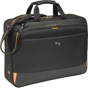 9134043_sa.jpg Focus Portfolio Briefcase for 17.3" Laptop - Black/Orange